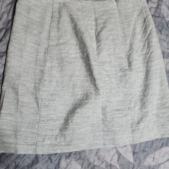 Womens Elegant Light Ice Blue Button Skirt - Picture 11 of 12